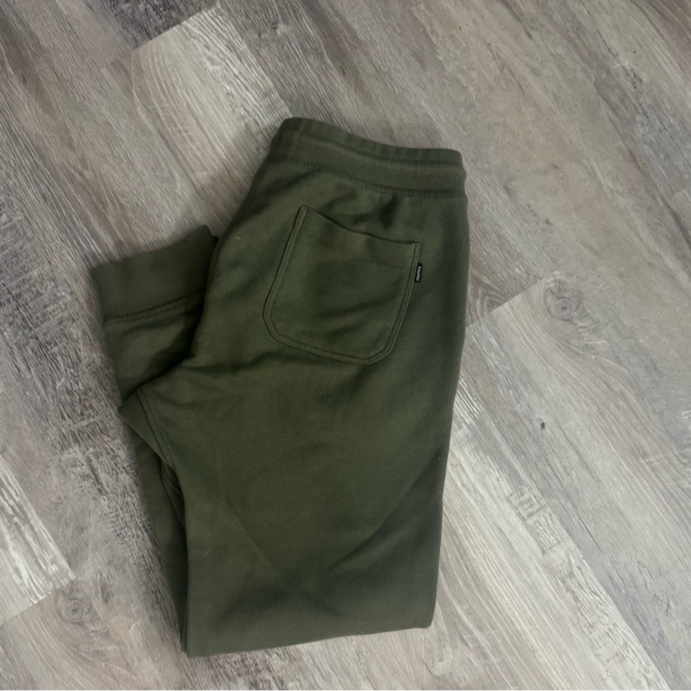 Green Hurley sweatpants